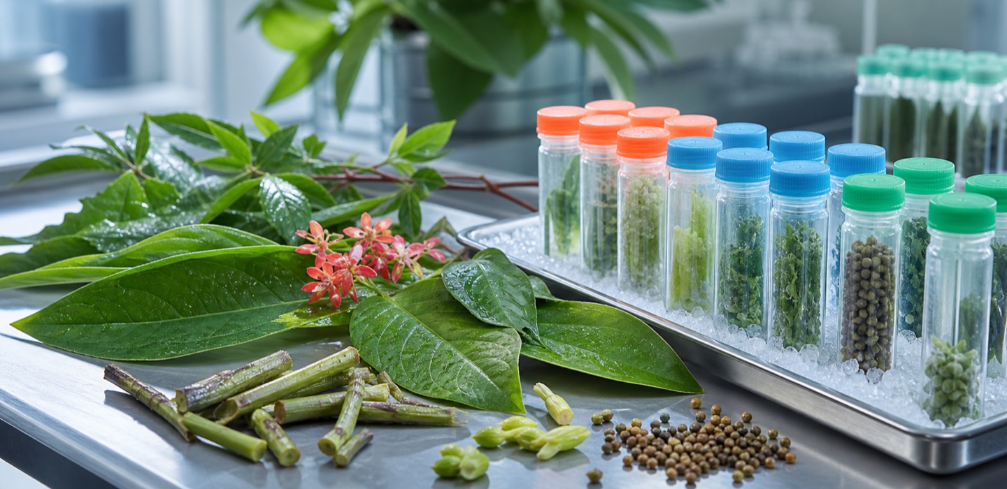 叶片、花和茎段等植物组织样品用于激素与次生代谢物分析